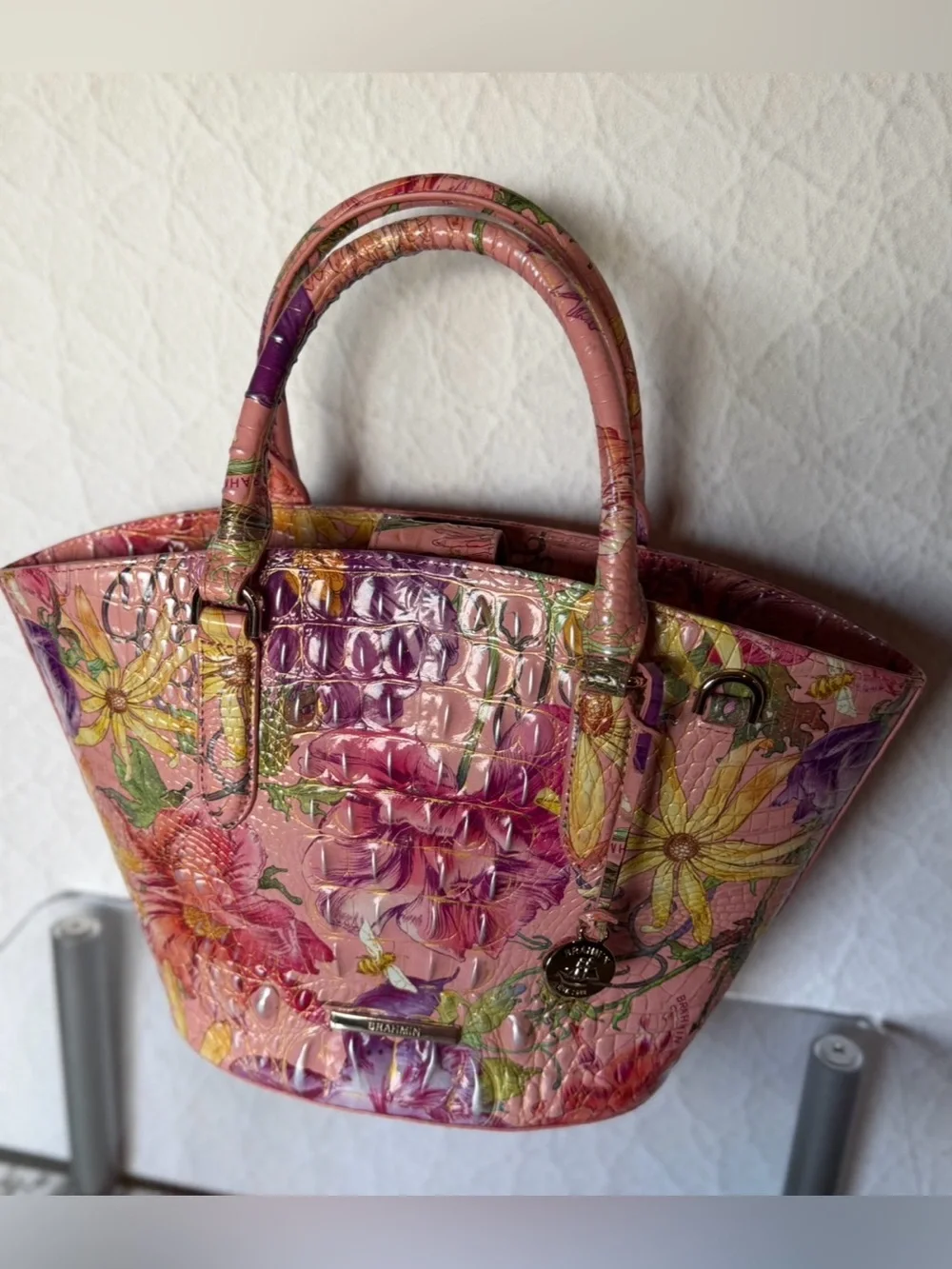 Gorgeous Brahmin Jenny perennial Shoulder Bag NWT flowers Botanical FLoral FIRM